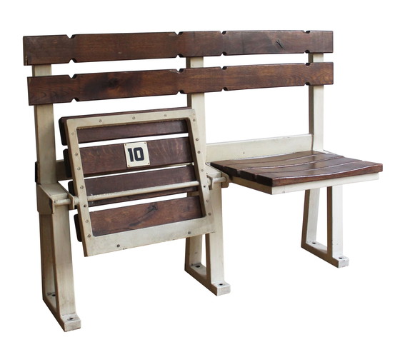 Image 1 of 1970'S Stadium Bench, Seats No. 9 And No. 10