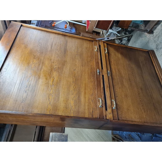 Image 1 of Vintage oak curtain cabinet