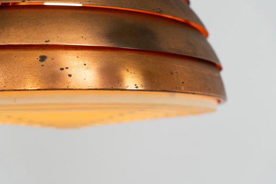 Image 1 of Early copper “Beehive” pendant light by Hans-Agne Jakobsson for AB Markaryd (Sweden, 1950s).