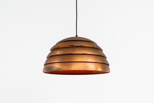 Early copper “Beehive” pendant light by Hans-Agne Jakobsson for AB Markaryd (Sweden, 1950s).