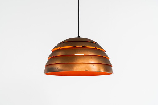 Early copper “Beehive” pendant light by Hans-Agne Jakobsson for AB Markaryd (Sweden, 1950s).