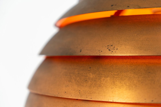 Image 1 of Early copper “Beehive” pendant light by Hans-Agne Jakobsson for AB Markaryd (Sweden, 1950s).