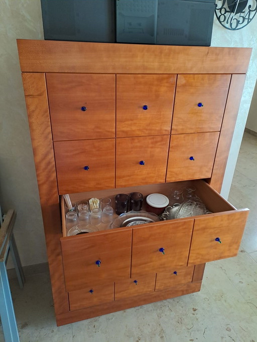 Bar cabinet Malofancon (Italian Design) in Cherrywood