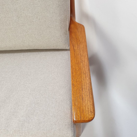 Image 1 of Mid-century teak 3-Seater Sofa by Juul Kristensen for Glostrup, 1970s