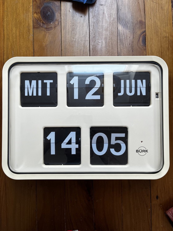 Image 1 of Bürk Folding Flip Clock Calendar Bürk Retro