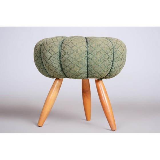 Image 1 of Mid century round footrest, 1950s