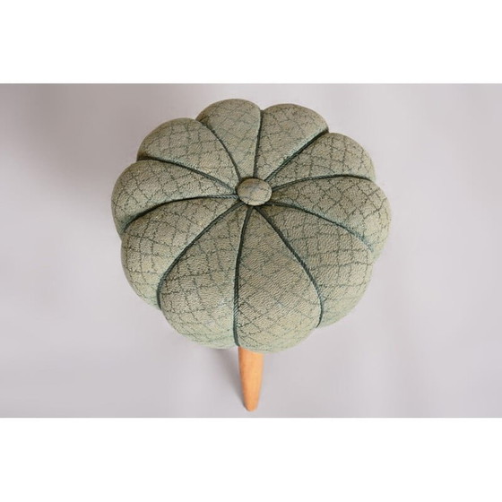 Image 1 of Mid century round footrest, 1950s