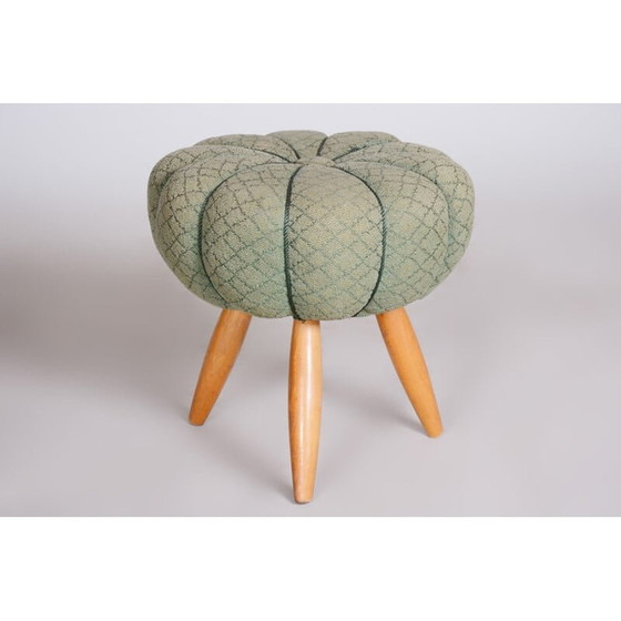 Image 1 of Mid century round footrest, 1950s