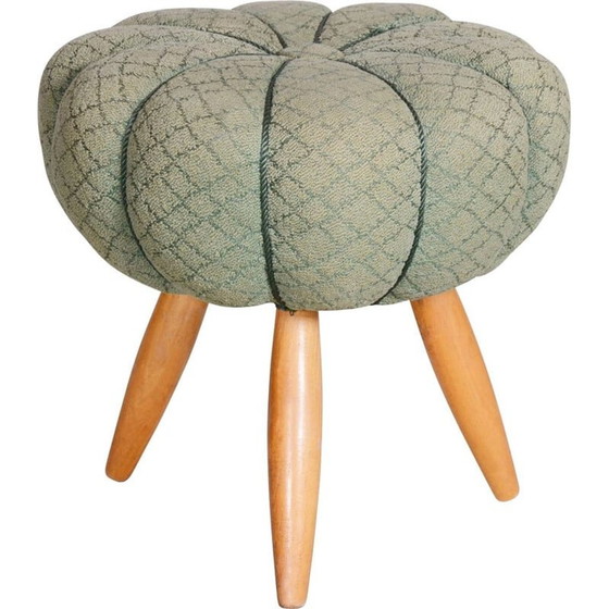 Image 1 of Mid century round footrest, 1950s