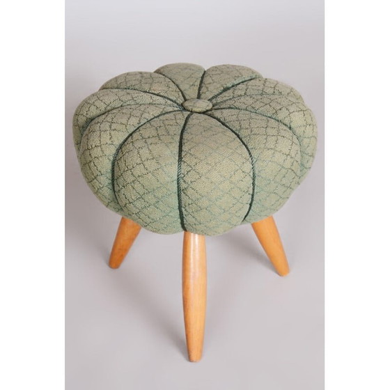Image 1 of Mid century round footrest, 1950s