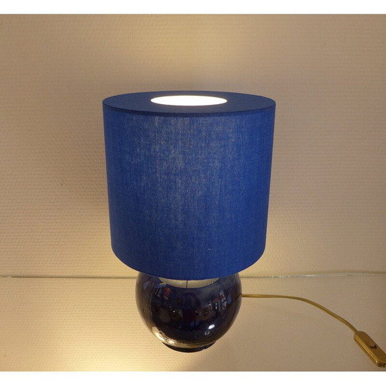Image 1 of Vintage stoneware lamp from Blanot pottery and cotton