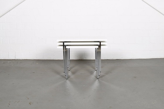 Image 1 of Three modern set tables by Trix & Robert Haussmann for Swiss Form