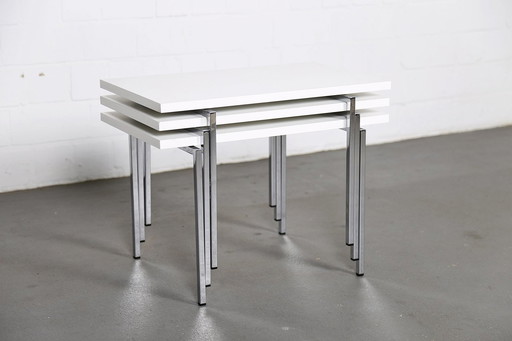 Three modern set tables by Trix & Robert Haussmann for Swiss Form