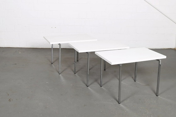 Image 1 of Three modern set tables by Trix & Robert Haussmann for Swiss Form