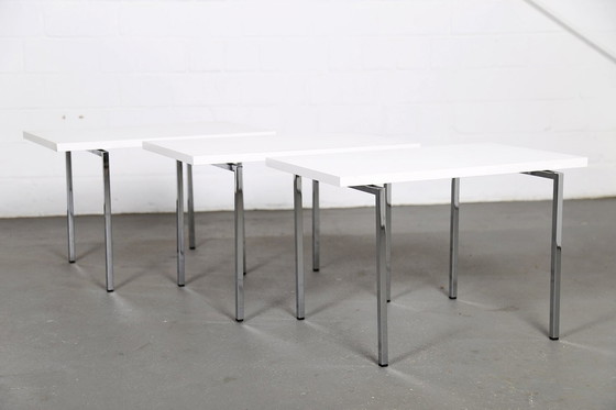 Image 1 of Three modern set tables by Trix & Robert Haussmann for Swiss Form