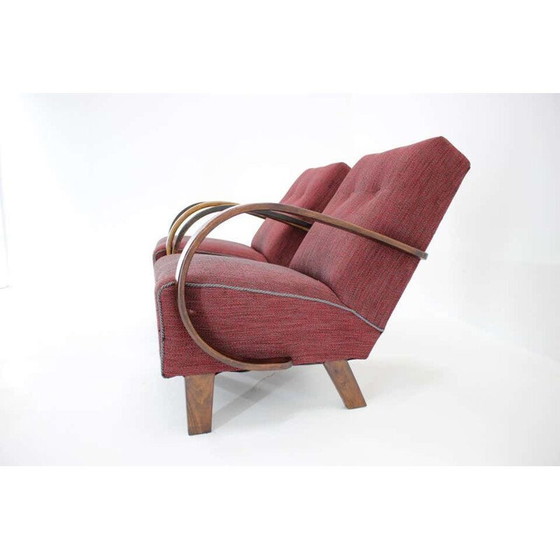 Image 1 of Pair of vintage armchairs by Jindrich Halabala, Czechoslovakia 1950