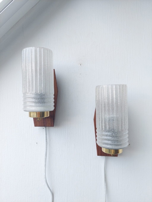 2x Wall Lights Midcentury Sweden