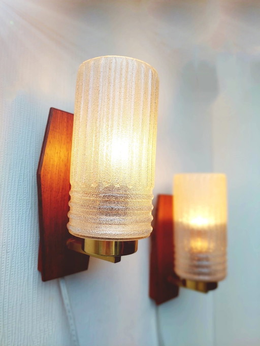 2x Wall Lights Midcentury Sweden