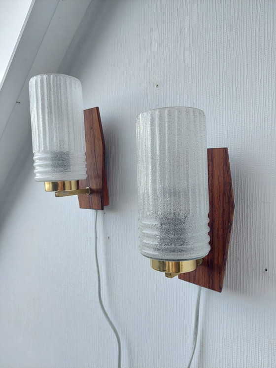 Image 1 of 2x Wall Lights Midcentury Sweden