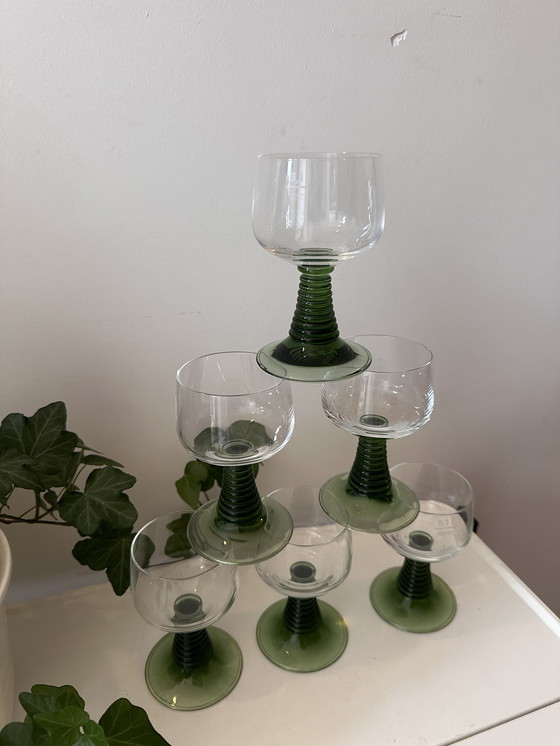 Image 1 of 6x Roemer Moessel wine glasses