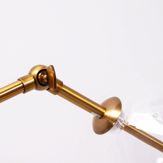 Image 1 of Vintage brass globe table lamp, Italy