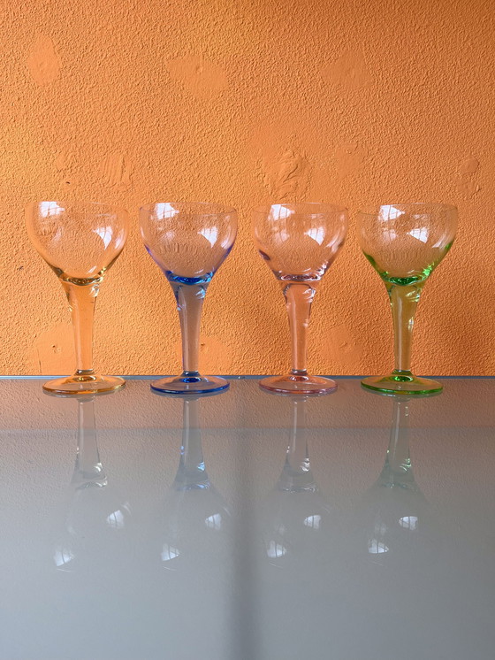 Image 1 of Set of four Italian wine glasses