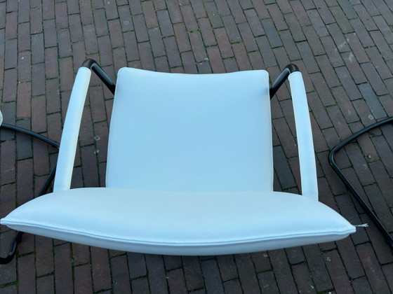 Image 1 of 8x Leolux Freyr chair - white