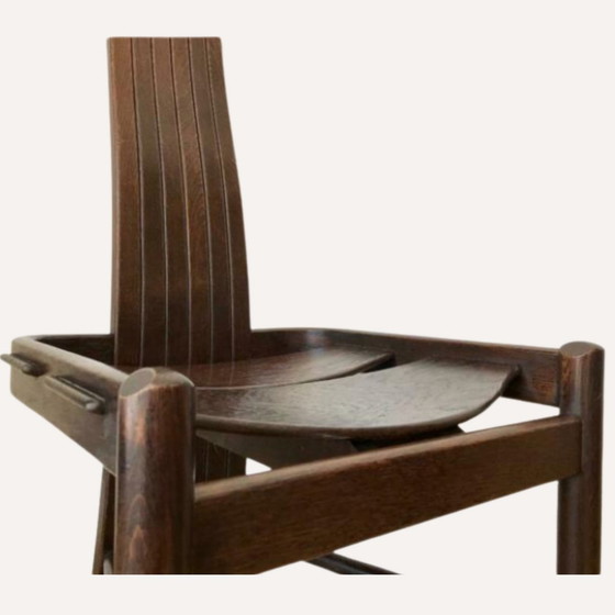 Image 1 of Arts And Crafts Oak Steam Bent Revival Chair