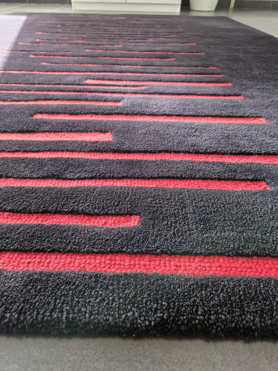 Image 1 of Rolf Benz Carpet Black And Red 240X170