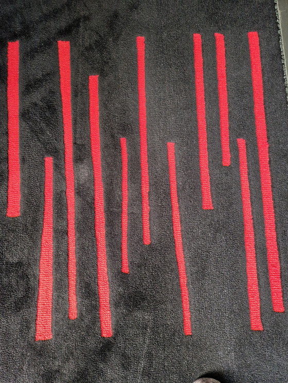 Image 1 of Rolf Benz Carpet Black And Red 240X170