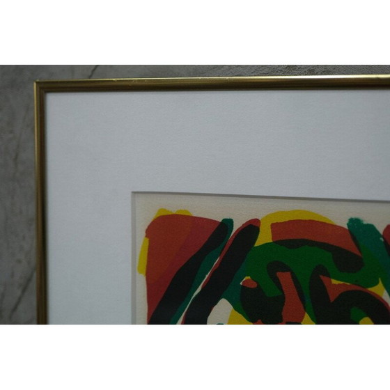 Image 1 of Vintage abstract lithograph by Bengt Lindström, Sweden 1970