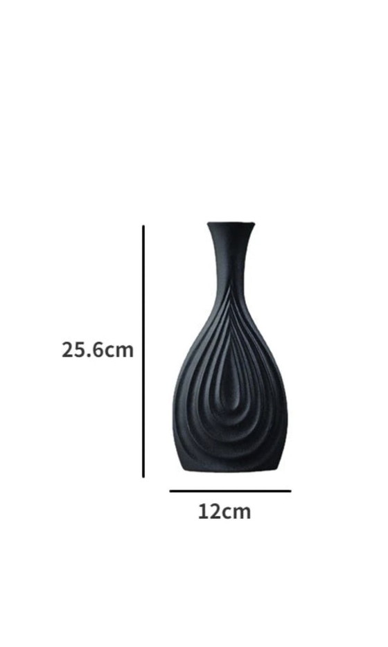 Image 1 of Black Ceramic Vase