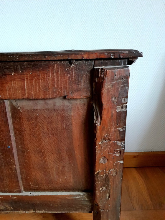 Image 1 of 19th Century Oak Castle Chest