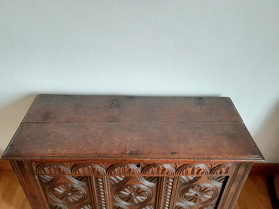 Image 1 of 19th Century Oak Castle Chest