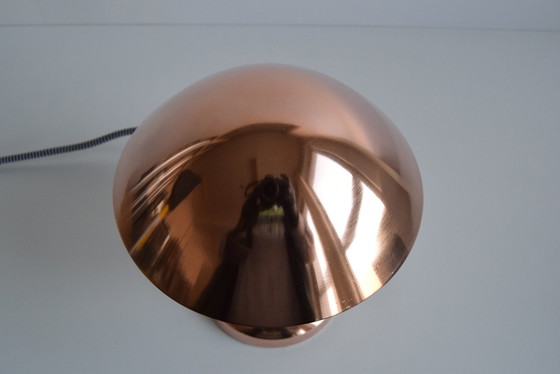 Image 1 of Bauhaus Copper Table Lamp, Czechoslovakia, 1930S. 