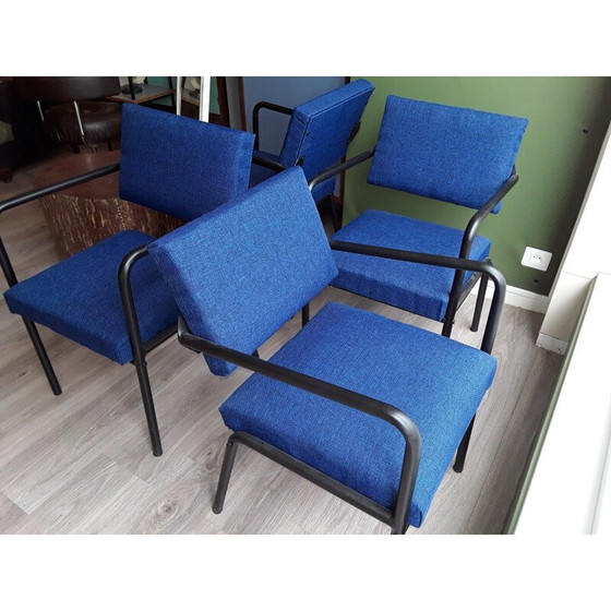 Image 1 of Set of 4 vintage armchairs by Pierre Guariche, 1950