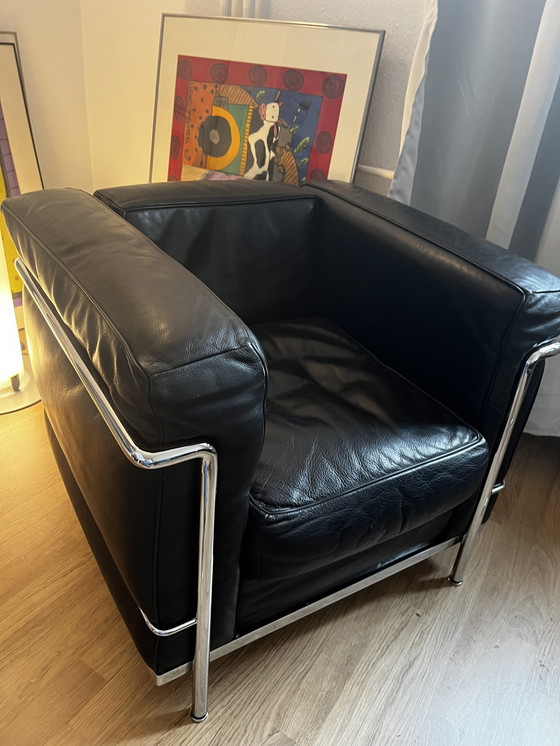 Image 1 of 3x Cassina Corbusier Fauteuil