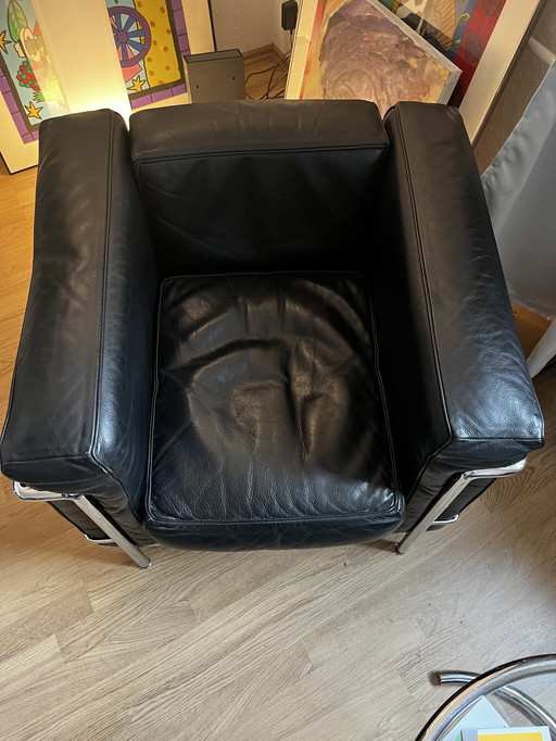 3x Cassina Corbusier Fauteuil