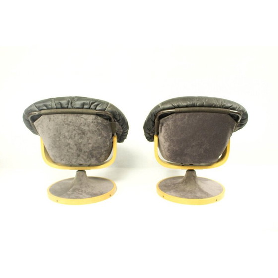 Image 1 of Pair of vintage Norwegian Lounge Chair From Söda Galvano 1970s