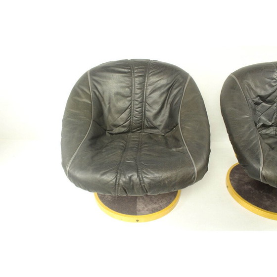 Image 1 of Pair of vintage Norwegian Lounge Chair From Söda Galvano 1970s