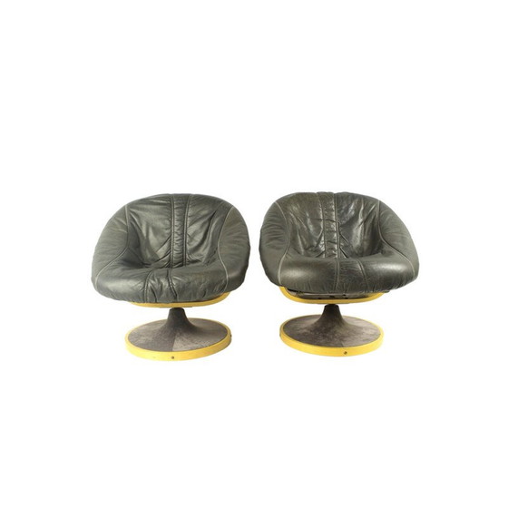 Image 1 of Pair of vintage Norwegian Lounge Chair From Söda Galvano 1970s