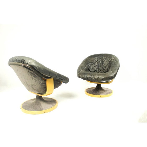 Image 1 of Pair of vintage Norwegian Lounge Chair From Söda Galvano 1970s