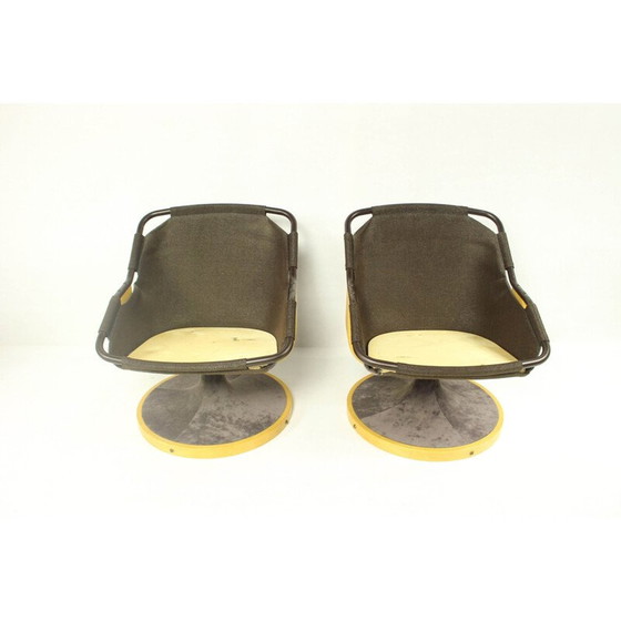 Image 1 of Pair of vintage Norwegian Lounge Chair From Söda Galvano 1970s