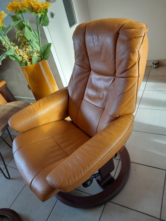 Image 1 of 3Seat + 1Seat + Stressless brand footstool