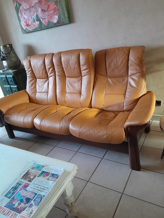 Image 1 of 3Seat + 1Seat + Stressless brand footstool