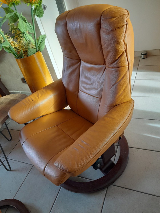 Image 1 of 3Seat + 1Seat + Stressless brand footstool