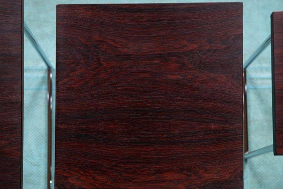 Image 1 of Set di tavolini laterali moderni di metà secolo, tavolini impilabili vintage