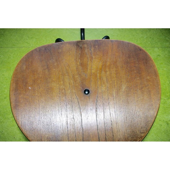 Image 1 of Vintage steel and walnut chairs by Hans Bellman for Domus, 1950