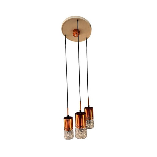 Mid-century cascade chandelier by Veb Narva Leuchten, Germany 1970s