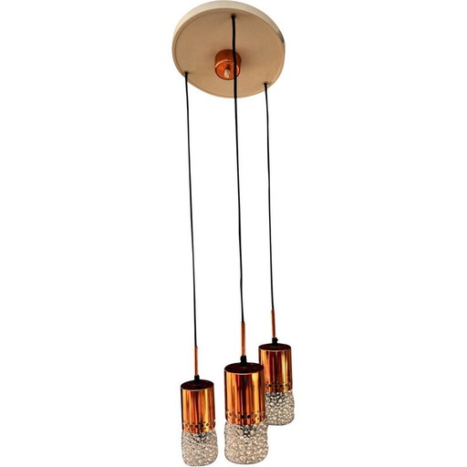 Mid-century cascade chandelier by Veb Narva Leuchten, Germany 1970s